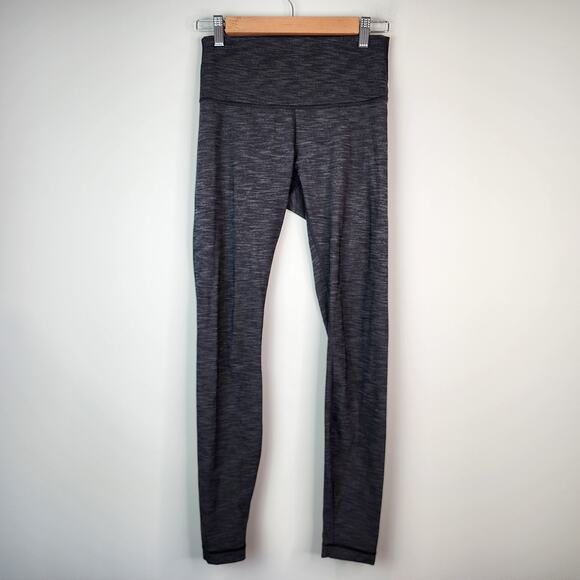 Lululemon Wunder Under Gray Heathered Leggings High Rise Size 6 - Picture 8 of 8